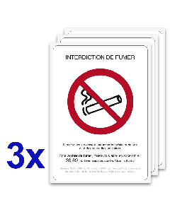 Pack affichage interdiction de fumer