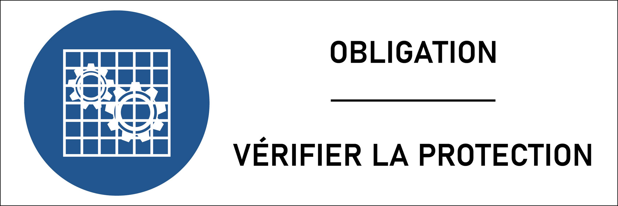 Panneau Vérifier la protection