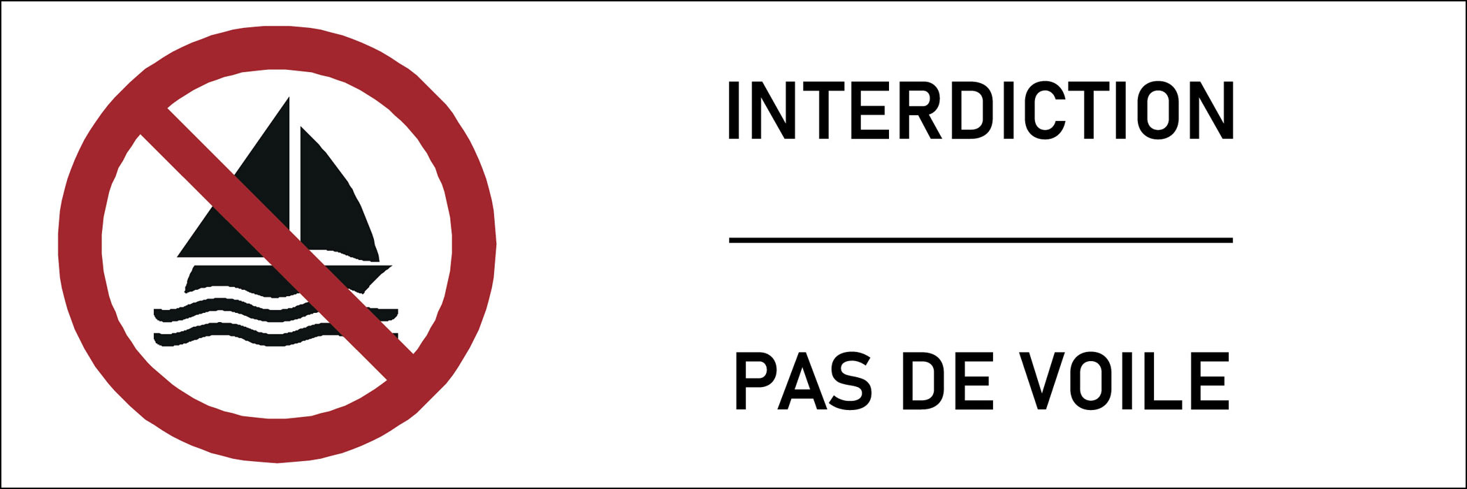 Signalétique interdiction de voile