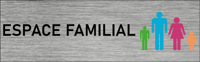 Plaque de porte Espace familial
