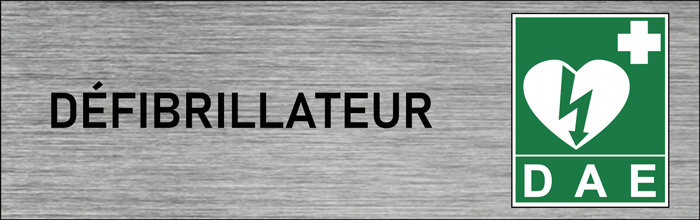 Plaque de porte Défibrillateur