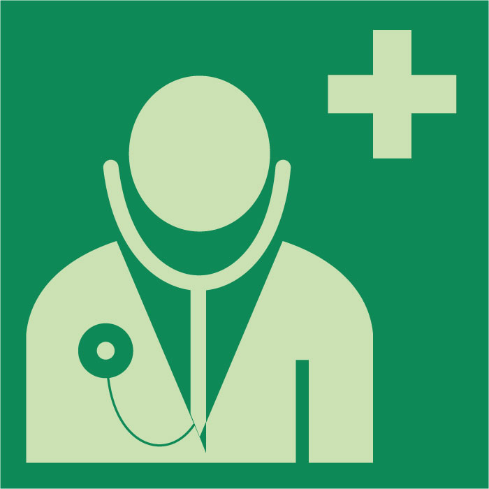 Autocollant médecin photoluminescent
