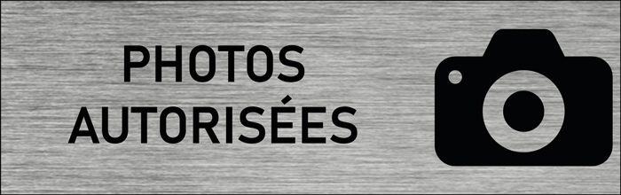 Plaque de porte Photos autorisées