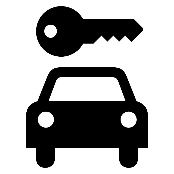 Plaque de porte carrée Parking