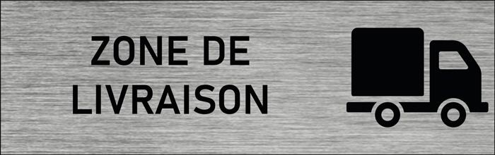 Plaque de porte Zone de Livraison