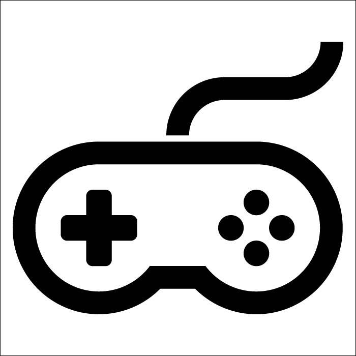 Plaque de porte carrée Salle de jeux vidéos