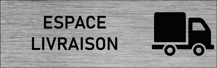 Plaque de porte Espace livraison