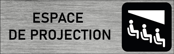 Plaque de porte Espace de projection