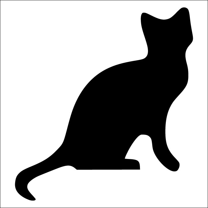 Plaque de porte carrée Salle des chats