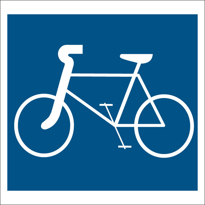 Plaque de porte carrée Local à vélos