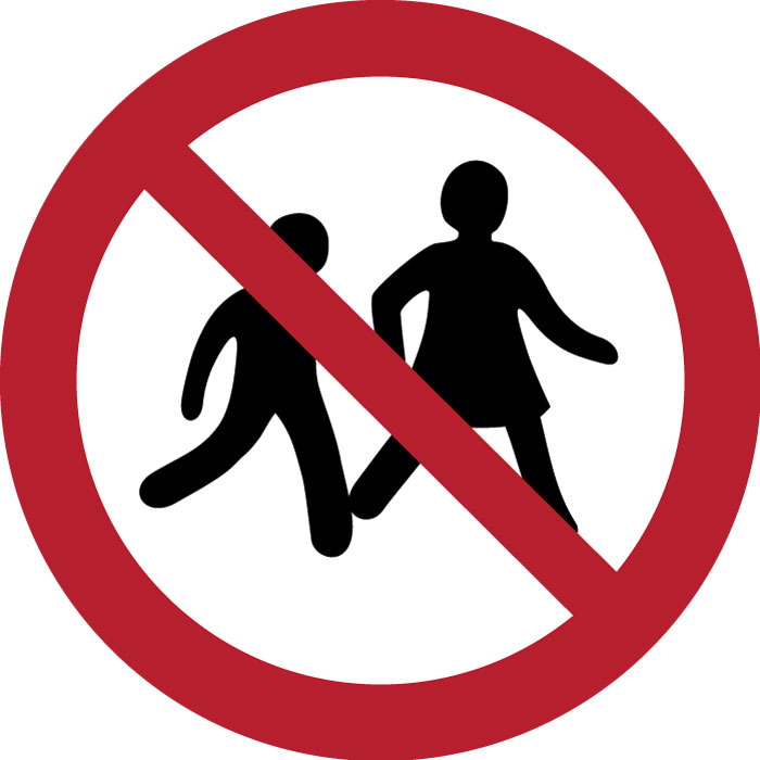 Pictogramme Accès interdit aux enfants