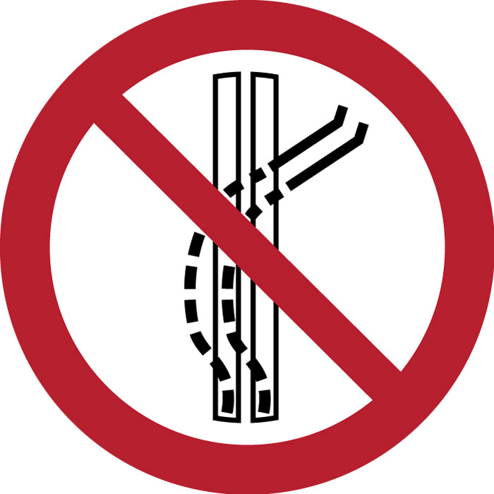 Pictogramme Interdiction de quitter la piste de remontée