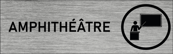 Plaque de porte Amphithéâtre
