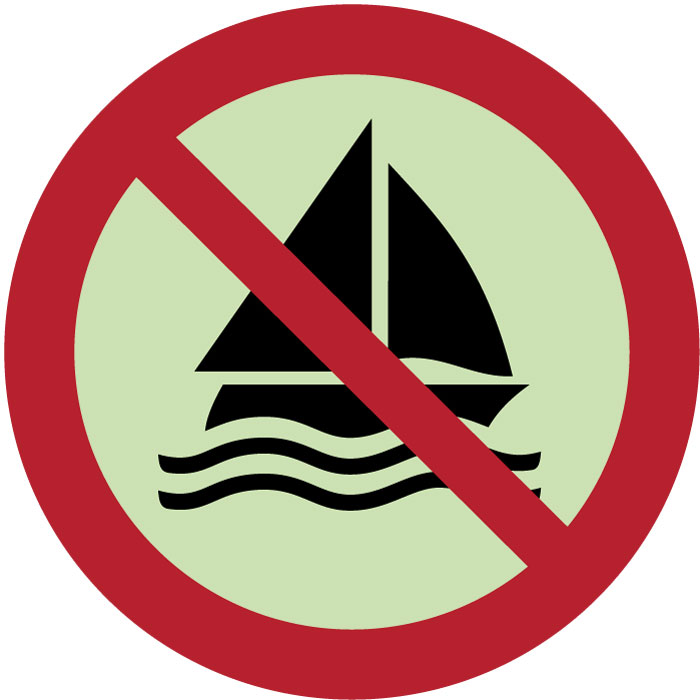  Panneau Pratique de la voile interdite photoluminescent