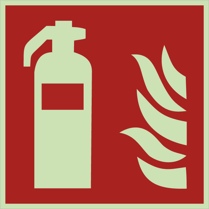  Panneau de sécurité incendie Extincteur photoluminescent