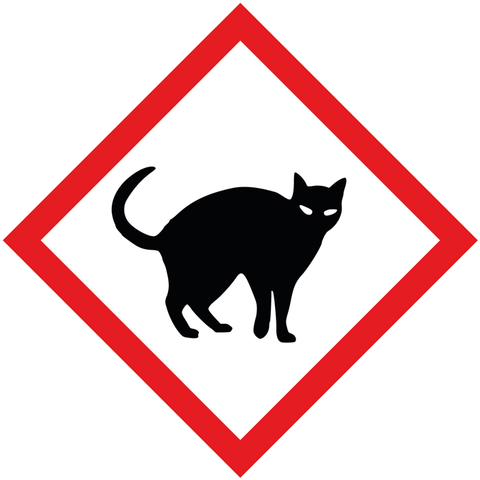 Pictogramme Attention aux chats