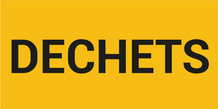 Pictogramme DÉCHETS
