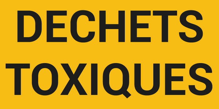 Pictogramme DÉCHETS TOXIQUES