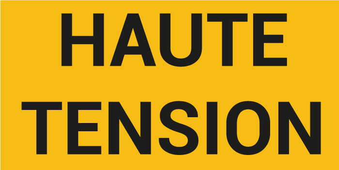 Pictogramme HAUTE TENSION
