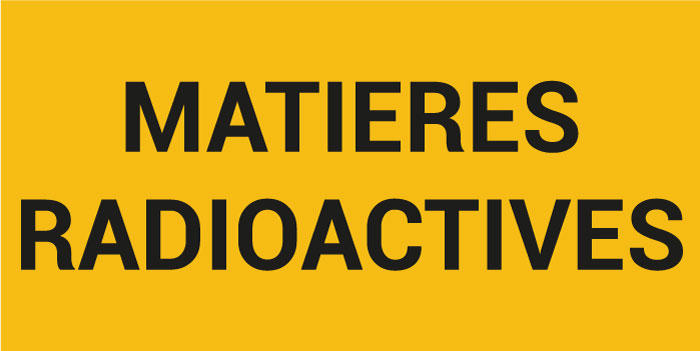 Pictogramme MATIÈRES RADIOACTIVES
