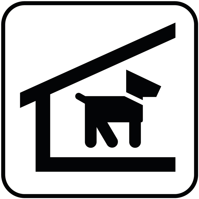 Commandez le panneau ou autocollant  Chenil, sélectionnez selon votre support et votre taille. Envoi en express.

