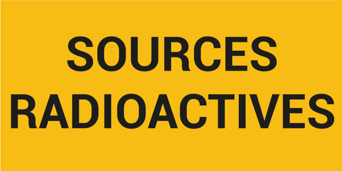 Pictogramme SOURCES RADIOACTIVES
