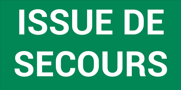 Pictogramme ISSUE DE SECOUR
