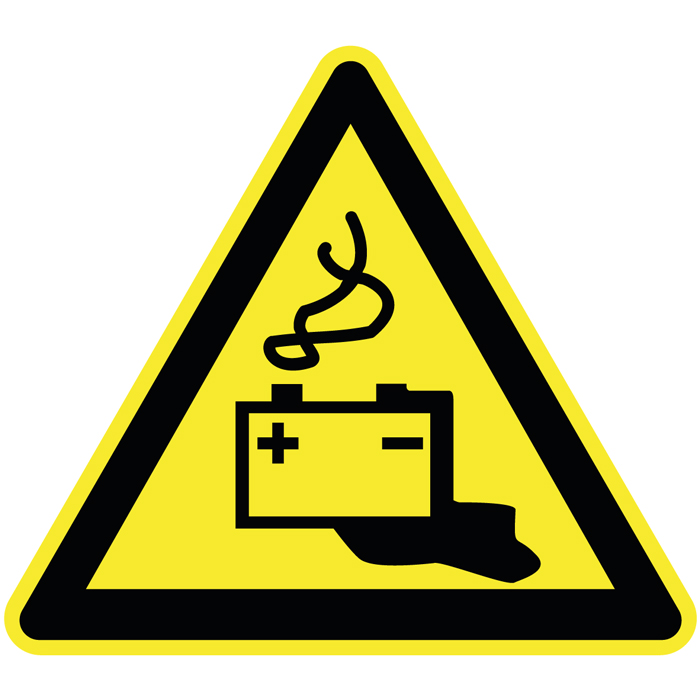 Pictogramme Danger batterie
