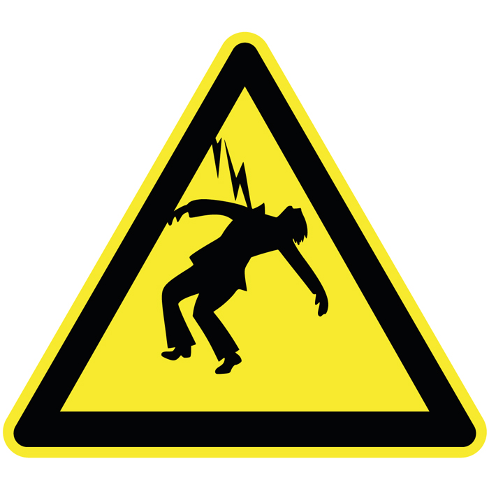 Panneau danger électrocution