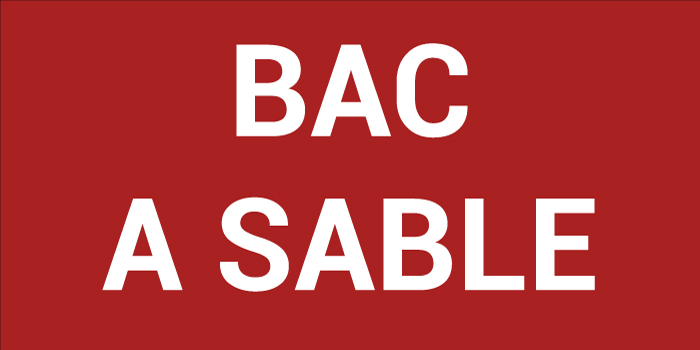 Pictogramme BAC À SABLE
