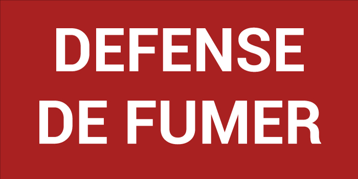 Pictogramme DÉFENSE DE FUMER
