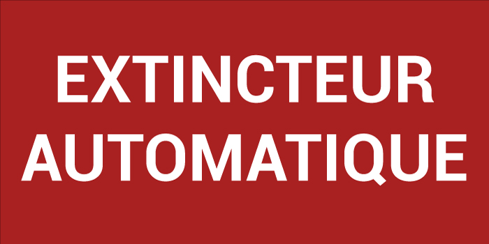 Pictogramme EXTINCTEUR AUTOMATIQUE
