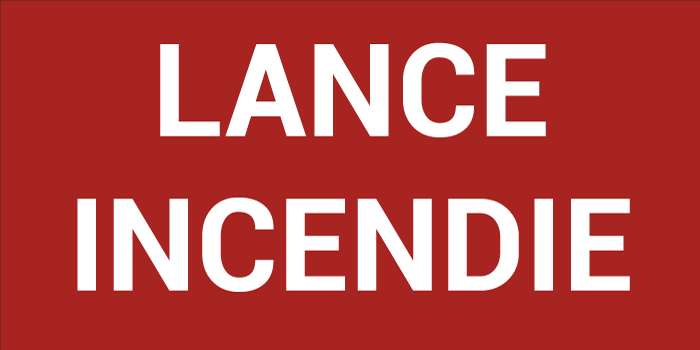 Pictogramme LANCE INCENDIE
