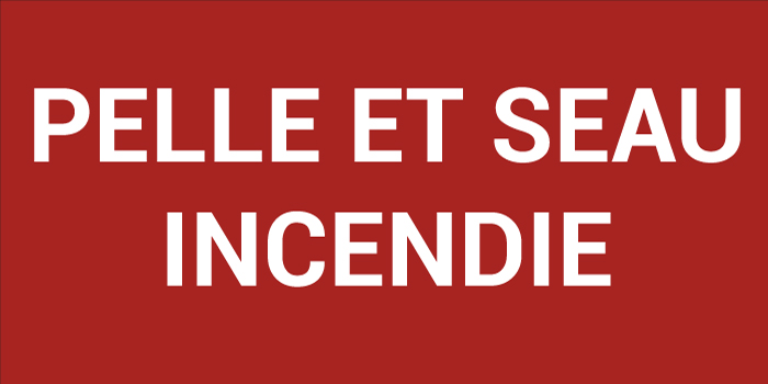 Pictogramme PELLE ET SEAU INCENDIE

