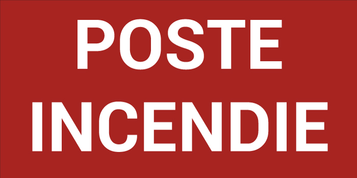 Pictogramme POSTE INCENDIE