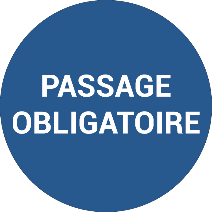 Pictogramme PASSAGE OBLIGATOIRE
