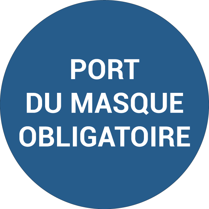 ictogramme PORT DU MASQUE OBLIGATOIRE
