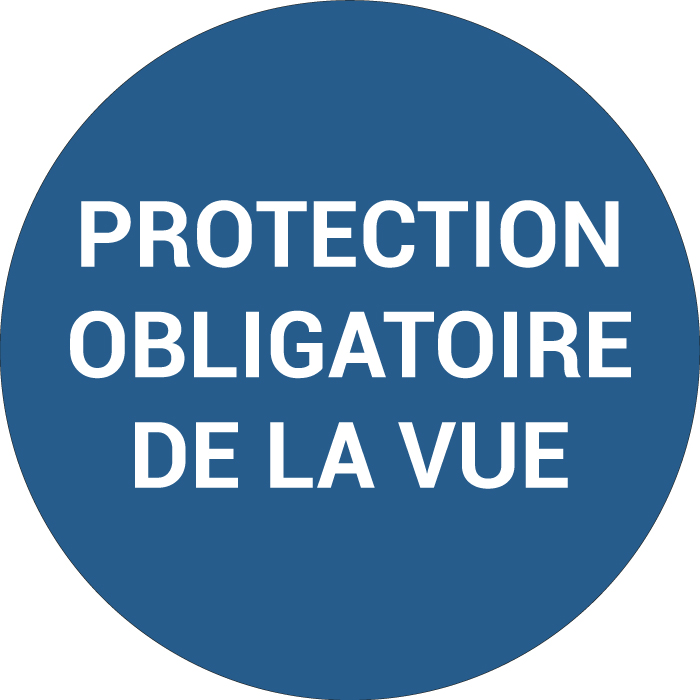 Pictogramme PROTECTION OBLIGATOIRE DE LA VUE