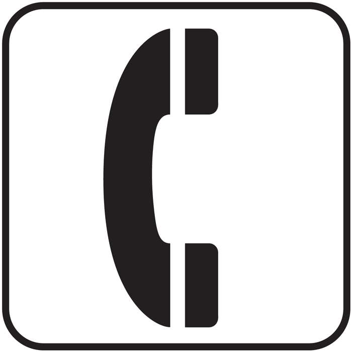 Pictogramme Affichage point téléphonique