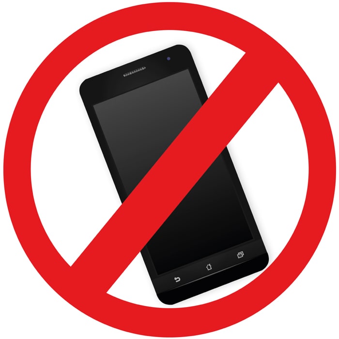 Panneau Interdiction de téléphoner