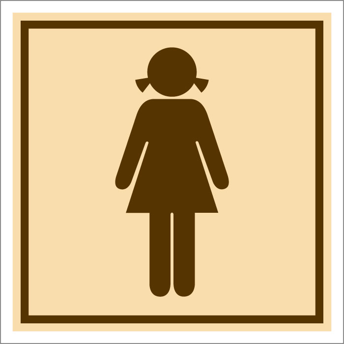  Panneau toilette femme