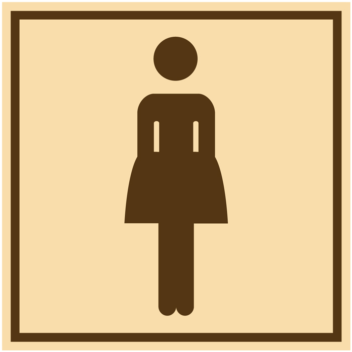 Panneau toilette femme
