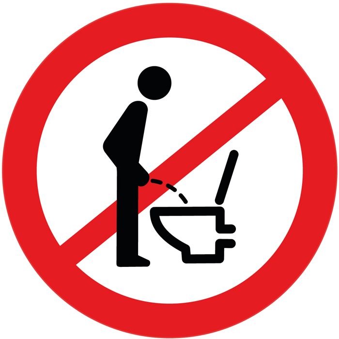 Panneau toilette homme