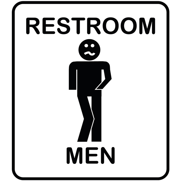 Panneau toilette homme femme
