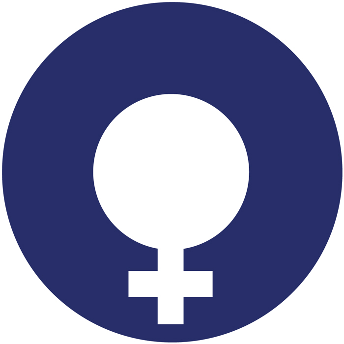 Panneau symbole femme