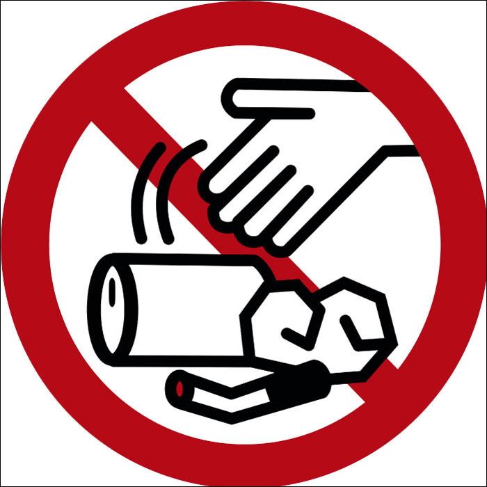Pictogramme interdit de laisser ses déchets
