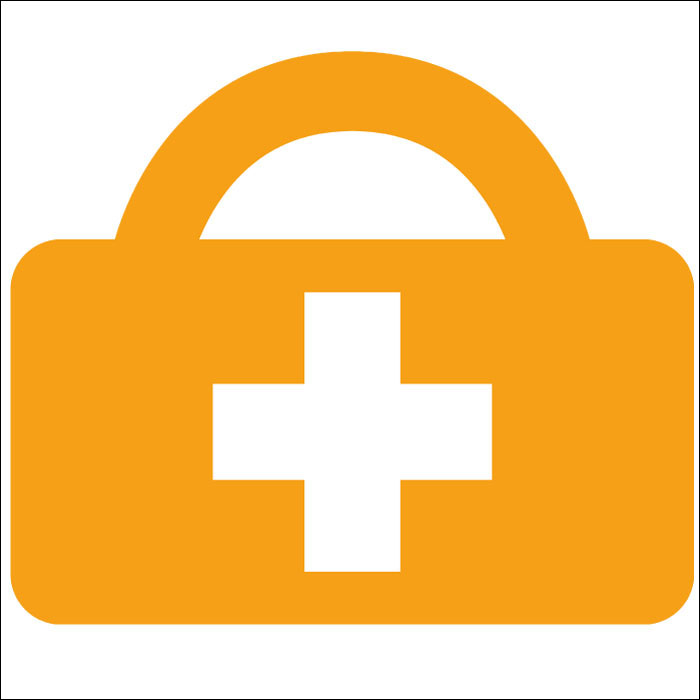 Panneau point trousse de secours
