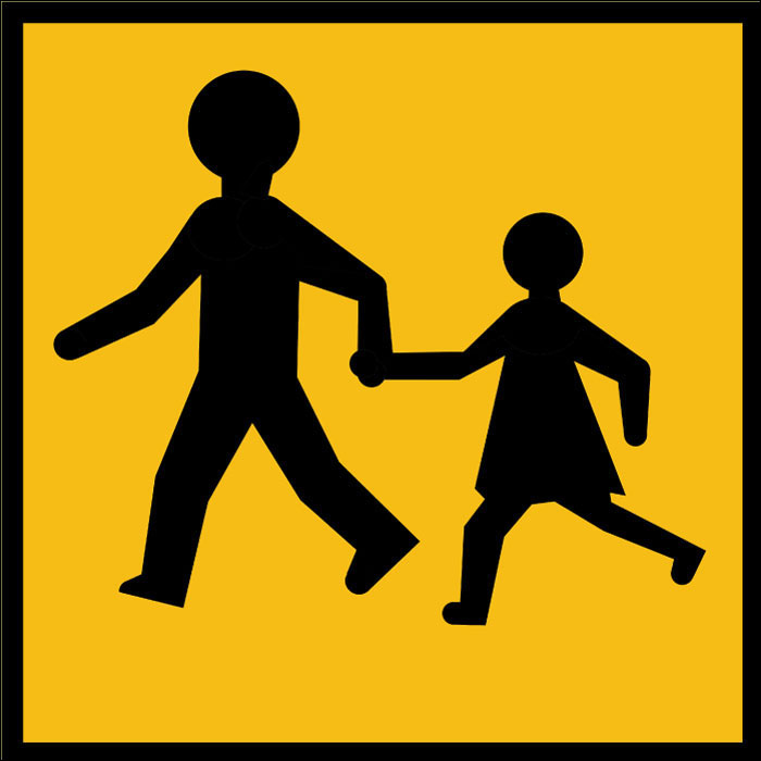 Panneau transport d'enfant
