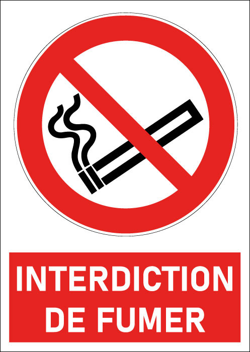 Pictogramme Défense de fumer