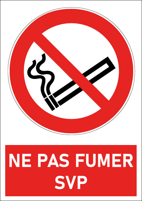 Pictogramme Ne pas fumer SVP